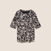 T-shirt en coton biologique noir femme