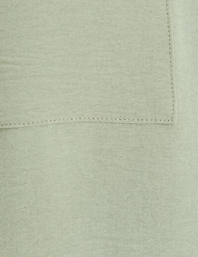 Chemise manches longues vert clair femme