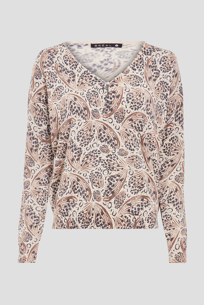 Pull manches longues noir femme