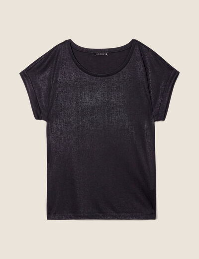 T-shirt manches courtes noir femme