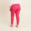 Pantalon léger taille standard 7/8ème rose fushia femme