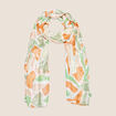 Foulard fils métallisés vert femme