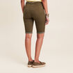 Bermuda ajusté ceinturé vert olive femme