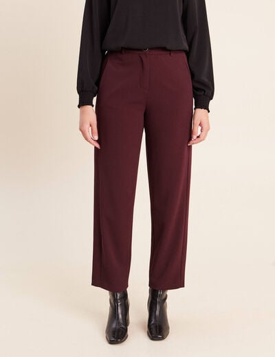Pantalon bordeaux femme