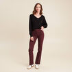 Pull manches longues noir femme