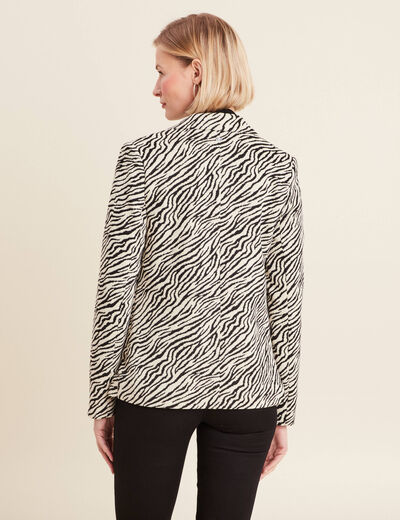 Veste esprit tailleur beige femme