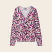 Pull manches longues multicolore femme
