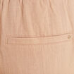 Pantalon large 7/8ème ceinturé sable femme