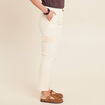 Pantalon jogpant 7/8ème ecru femme