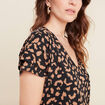 T-shirt manches courtes noir femme