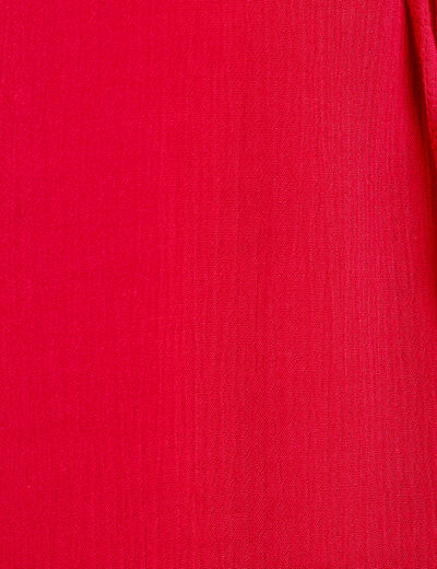 Blouse manches courtes rose framboise femme