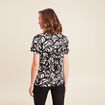 T-shirt manches courtes noir femme
