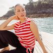 T-shirt manches courtes rouge femme