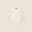 Blouse manches 3/4 creme femme