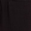 Pantalon mom 7/8&egrave;me en coton noir femme