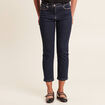 Jean droit 7/8ème denim brut femme