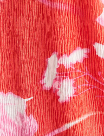 Blouse manches courtes rouge femme