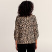 Veste droite manches 3/4 noir femme