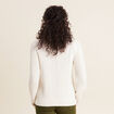 Pull manches longues ecru femme