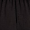 Pantalon coupe large portefeuille noir femme