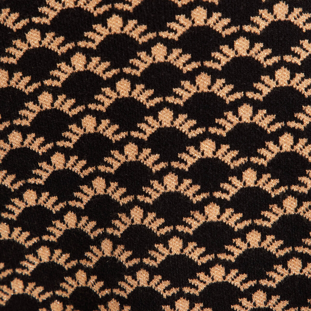 Jupe tricot ajustée noir femme