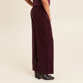 pantalon large velours marron fonce femme Pantalon large velours marron foncé femme