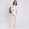 Veste droite boutonnee ecru femme