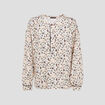 Blouse manches longues beige femme