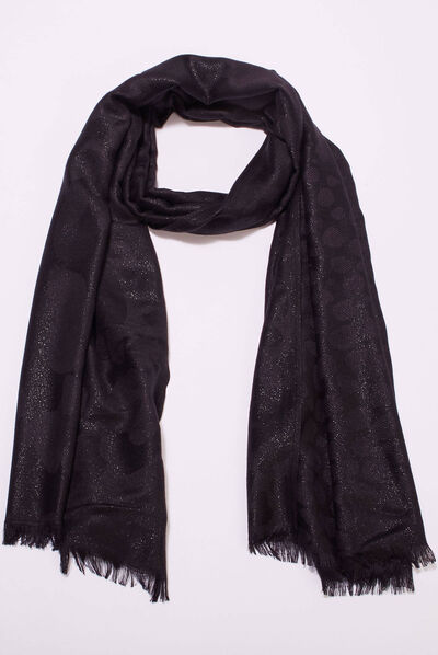 Foulard noir femme