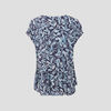 Blouse manches courtes bleu marine femme