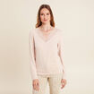 T-shirt thermo-douceur manches longues beige femme