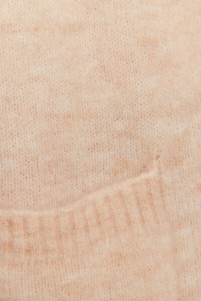 Gilet manches 3/4 beige femme
