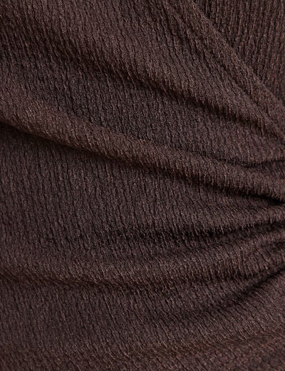 Combinaison pantalon marron foncé femme