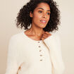 Pull col tunisien ivoire femme
