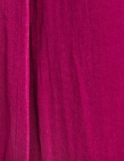 Blouse manches 3/4 violet femme