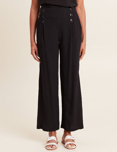 Pantalon flou noir femme