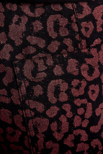 Pantalon décontracté prune femme