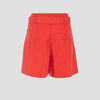 Short evase taille haute rouge femme