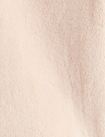 Veste col montant doubl&eacute;e ecru femme