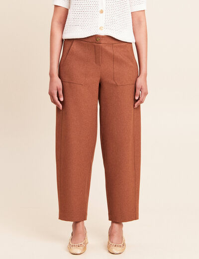 Pantalon camel femme