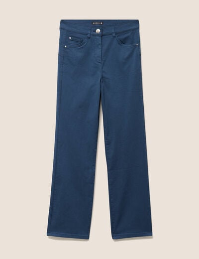 Pantalon magique Le L&eacute;ger coupe droite bleu fonc&eacute; femme