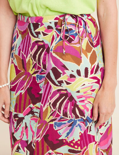 Jupe taille standard mauve femme