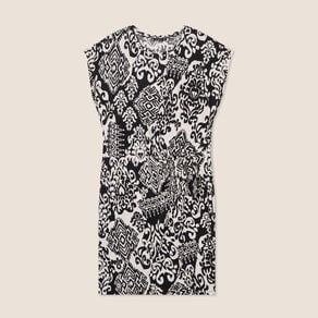 Robe courte ajustée noir femme