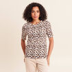 T-shirt en coton biologique marron femme