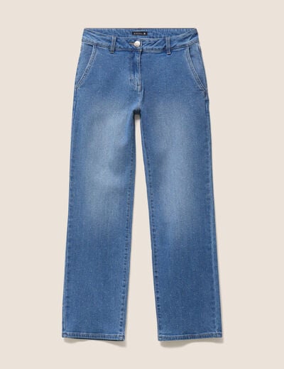 Jean avec strass denim stone femme