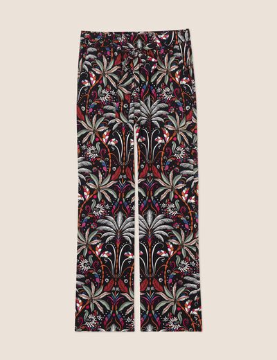 Pantalon flou noir femme