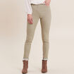 Pantalon léger taille haute long vert clair femme