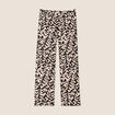 Pantalon carotte taille basse noir femme