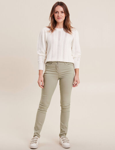 Pantalon magique Le L&eacute;ger coupe ajust&eacute;e vert clair femme