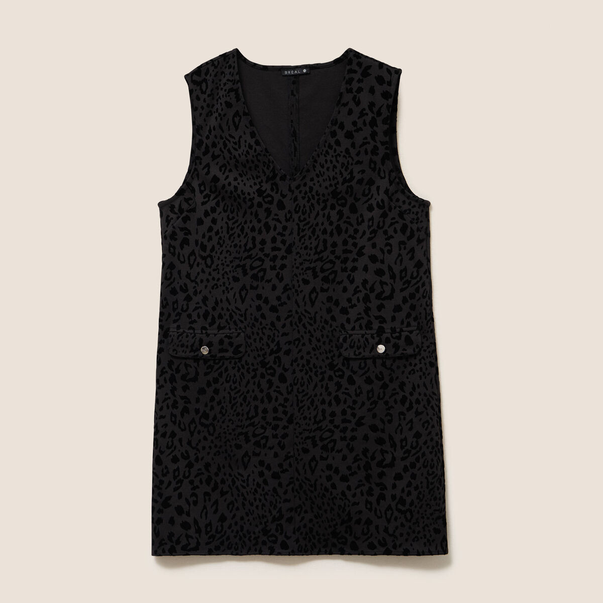 Robe chasuble noir femme